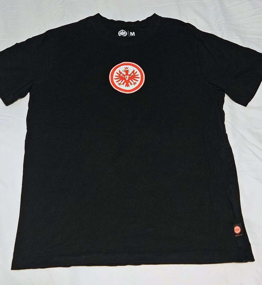 Eintracht Frankfurt T-Shirt Big Logo Black Size M